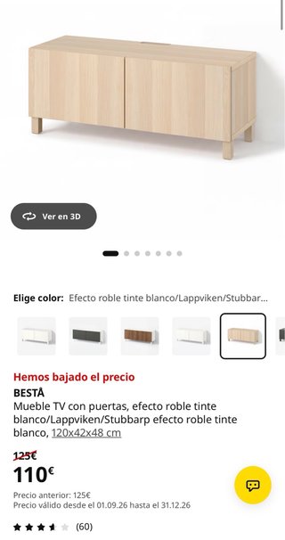 Mueble TV IKEA BESTÅ Roble