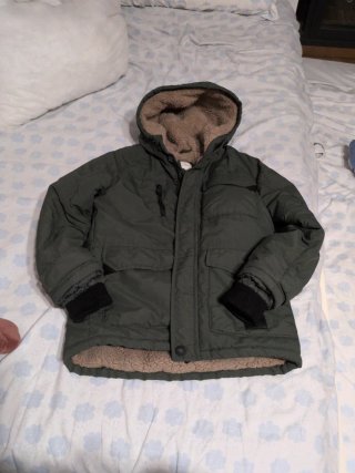 Cazadora de invierno verde 9-10
