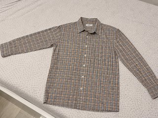 Camisa de cuadros manga larga