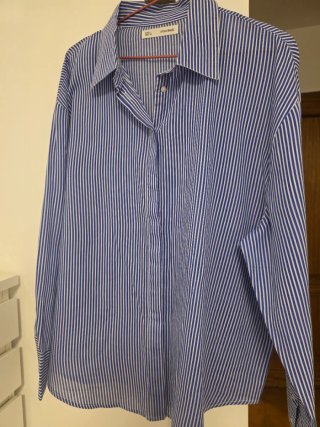 Camisa Sfera de Rayas Azul y Blanca