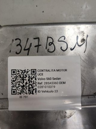 Volvo 791 centralita motor uce 0281010319 s60 2.4