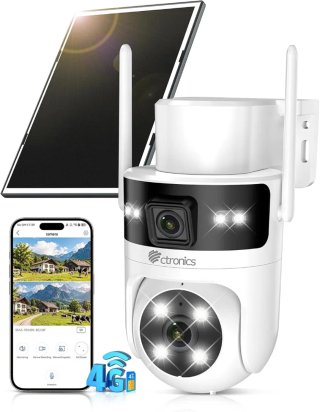 Cámara Vigilancia Exterior Solar 4G Ctronics