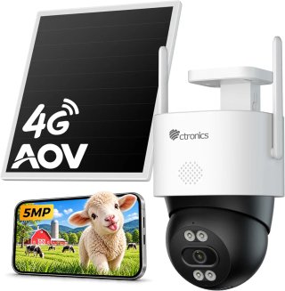 Cámara Vigilancia 4G Solar Ctronics AOV 3K