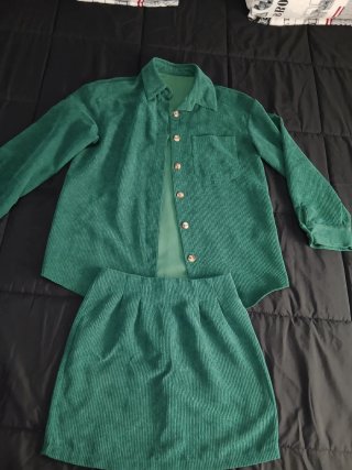Conjunto dos piezas verde