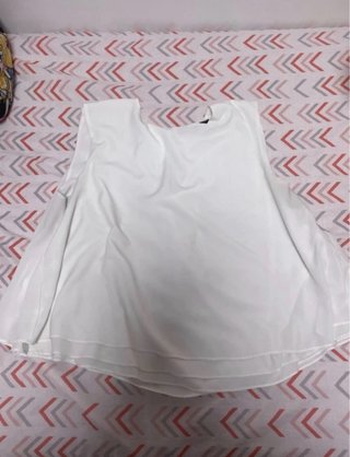 Blusa Blanca Sin Mangas