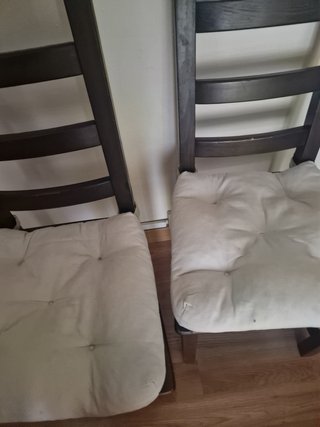 2 Sillas IKEA color wengué altura total 104