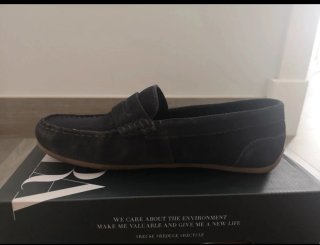 Mocasines Zara Azules Talla 38
