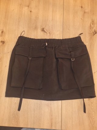 Falda cargo negra Zara