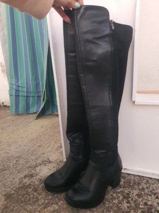 Botas Altas Negras Xti, talla 37
