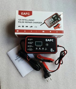 Cargador de Baterías EAFC 8A para Coche y Moto