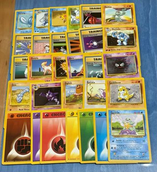 31 cartas pokémon BASE SET inglés