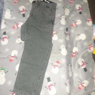 Vaqueros Hombre Gris
