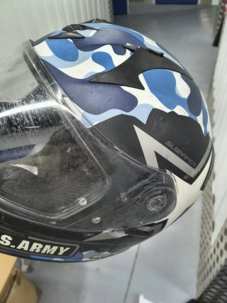 Casco de Moto con Estampado Camuflaje