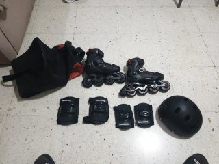 Patines Infantiles con Protecciones y Casco