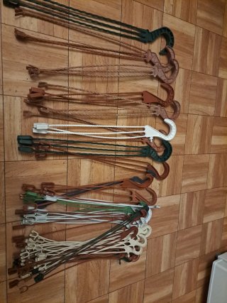 34 colgadores para macetas usadas