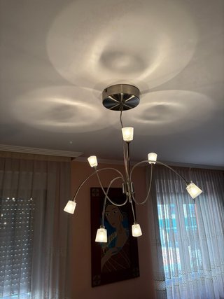 Lámparas de techo de 7 brazos, con bombillas