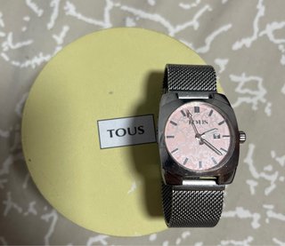 Reloj Tous Plateado con Esfera Rosa