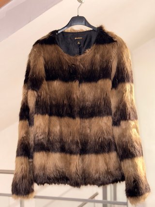 Abrigo Pelo Sintético Stradivarius Talla M