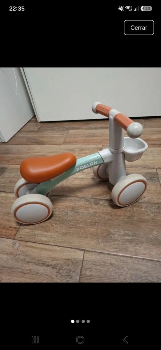 Bicicleta correpasillos infantil