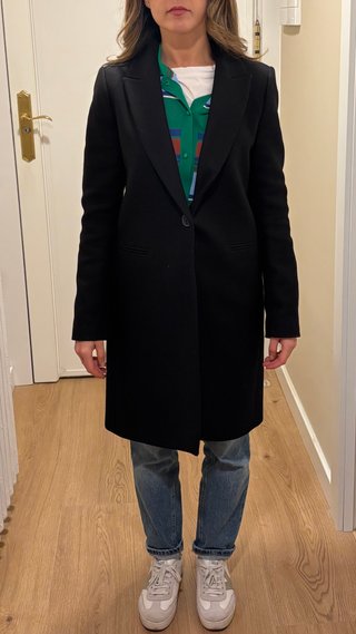 Abrigo estilo blazer Zara negro