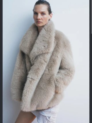 Abrigo ZW Collection Zara Gris