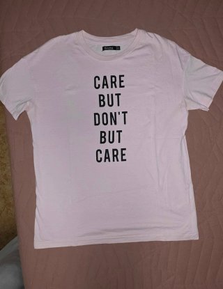 Camiseta Bershka Rosa Talla M