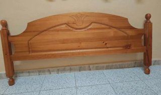 Cabecero de madera para cama de 135