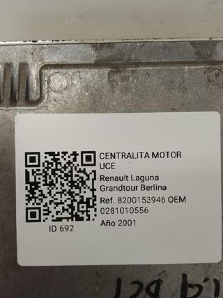 Centralita motor uce renault 692 0281010556 laguna