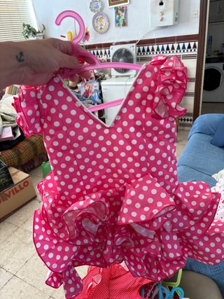 Traje de flamenca para niña (3~4 años a estrenar