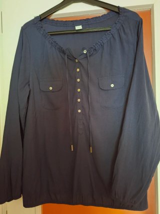 Blusa Azul M&S Mode Talla 44