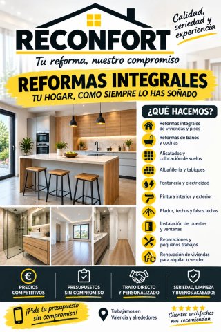 Reformas integrales, precios Economicos.