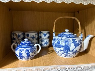 Juego de té chino de porcelana