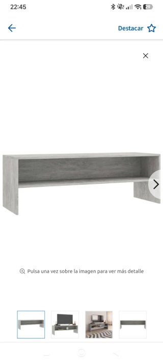 Mueble TV Gris 120x40x40cm