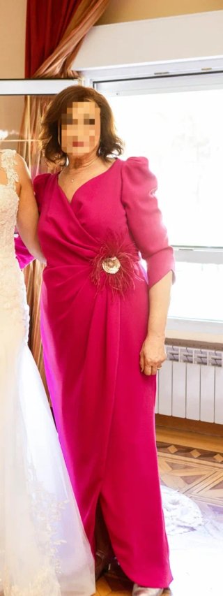 Vestido de fiesta fucsia