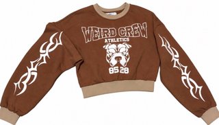 Sudadera Bershka Marrón