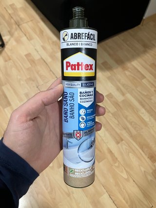PATTEX BAÑO SILICONA BLANCA ANTIMOHO BAÑOS COCINA