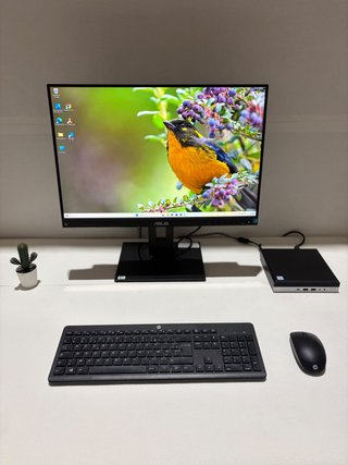 PC HP ProDesk i3-6100T 8GB 256GB con Monitor