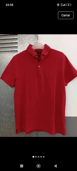 Polo Massimo Dutti Rojo Talla M