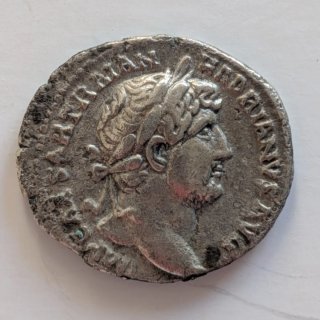 Denario de Adriano - Spes COS III