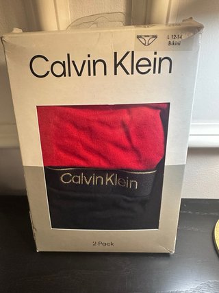 Pack 2 Ropa Interior Calvin Klein talla 12 /14