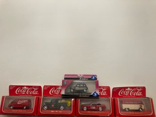 Set 5 Miniaturas Coca-Cola y Renault 4L