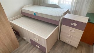 Cama Juvenil Doble con Cajonera