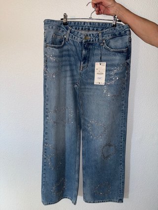 Pantalón NUEVO Zara con Pedrería