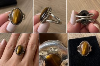 Anillo de Plata y Ojo de Tigre