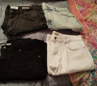 Lote 4 Pantalones Vaqueros Cortos Pull&Bear