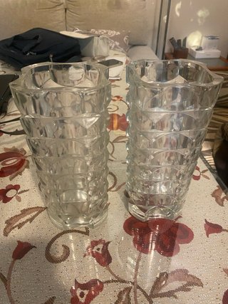 Set de 2 Jarrones de Cristal