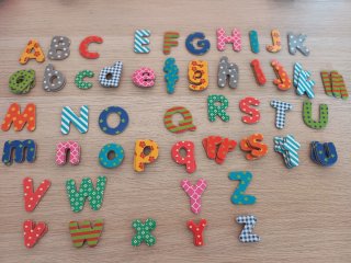 Set de Imanes con Letras del Abecedario