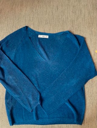 Jersey Mango Azul con Lurex