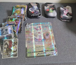 Colección de Cartas Pokémon con Latas