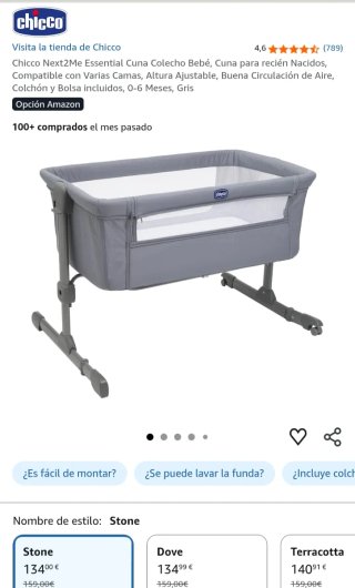 Cuna Colecho Chicco Next2Me Essential